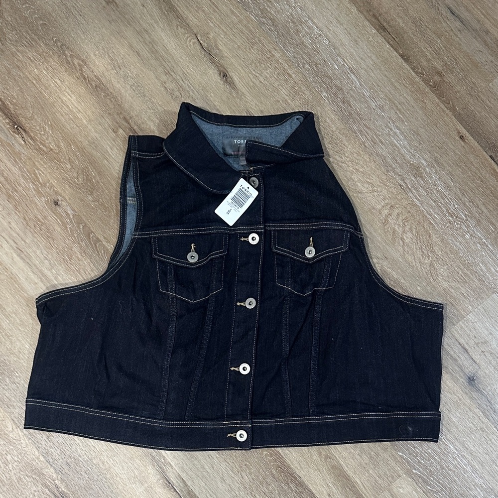 Torrid Dark blue Denim Vest